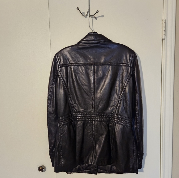 Avanti Leather Jacket Woman Large - Picture 5 of 9